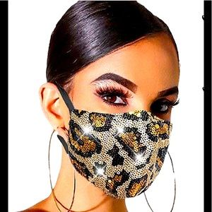 Animal Print Sequin Mask 🌟2/$20🌟